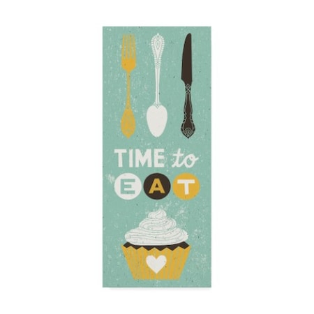 Michael Mullan 'Time To Eat Panel' Canvas Art,14x32